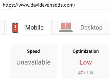 Google Page Speed Insights Before Results